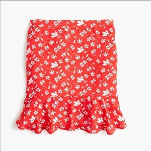 J Crew Floral Skirt